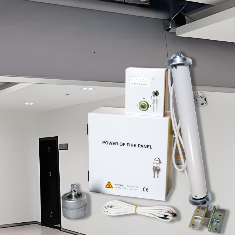 Smoke curtain motor