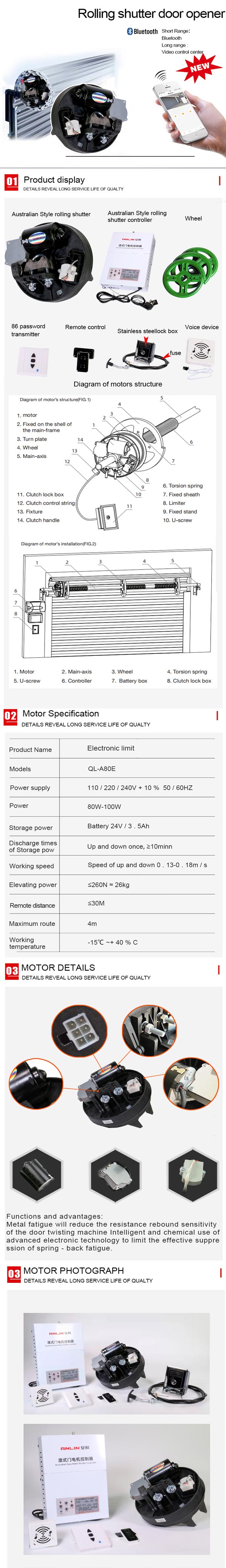 澳式门电机电子限位600
