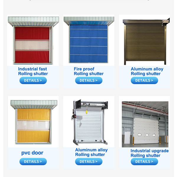 all kinds of roller shutter doors