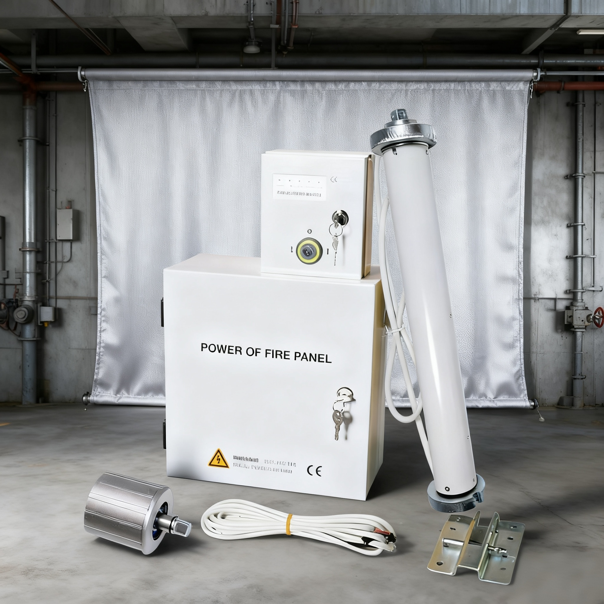 Automatic Fire Curtain System & Fire Rated Curtain Wall – EN1634 Standard Fire Safe Curtains