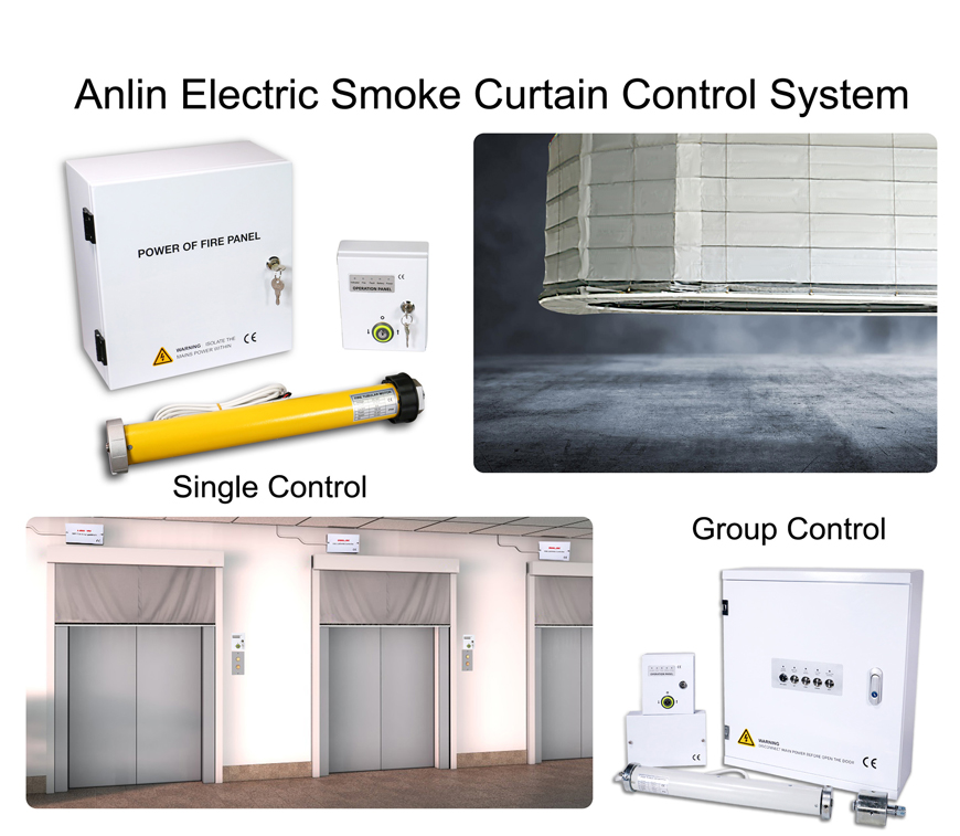 Automatic Drop Down Fire Rated Curtains