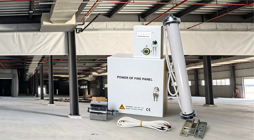 UL 10D smoke curtain warehouse install
